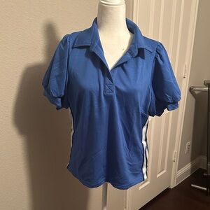 Blue Umgee Polo Top